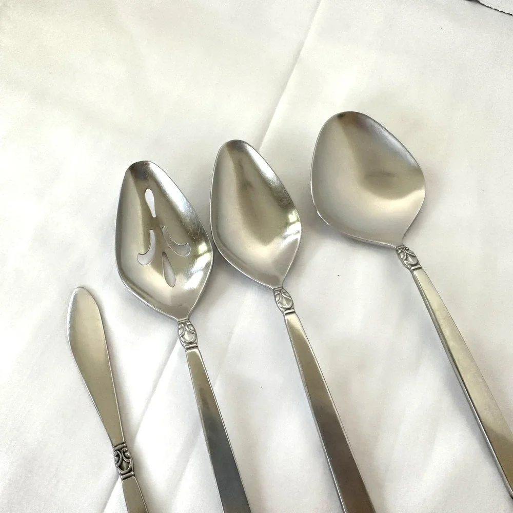 4 Pcs International Stainless Deluxe NORSE Serving Pieces